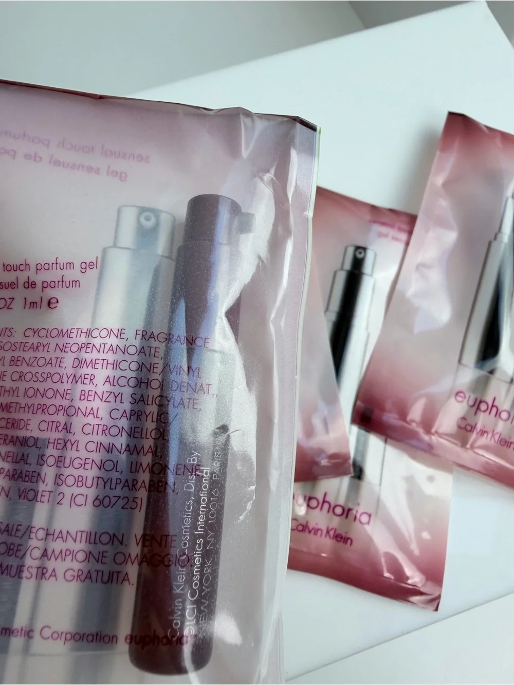 Calvin Klein Euphoria Fragrance Samples Bundle of 5 Sealed Package Travel Size